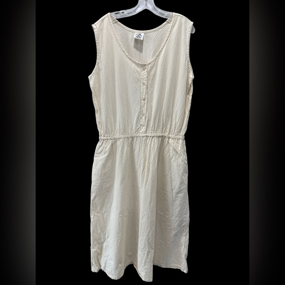 Vintage Tilley Endurables Adventure Petite Cotton Sleeveless Maxi Dress 🇨🇦 - Picture 4 of 6